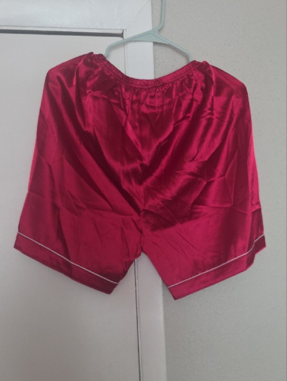Mens Silk Red Robe - Picture 2 of 2